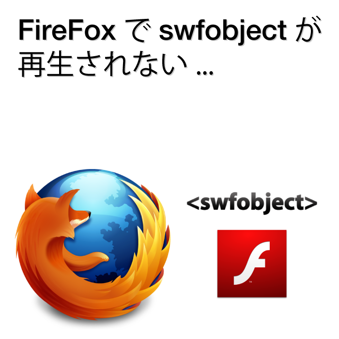 FireFoxでswfobject.jsが 再生されないエラー
